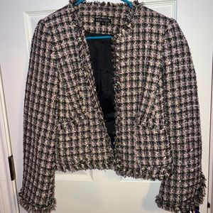 plaid blazer jacket